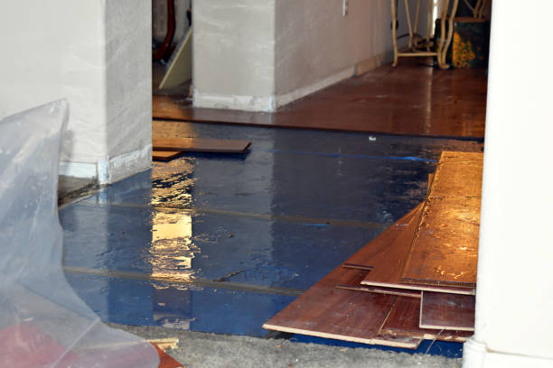 Professional Emergency Water Damage Restoration technician working in Greenfield, MA